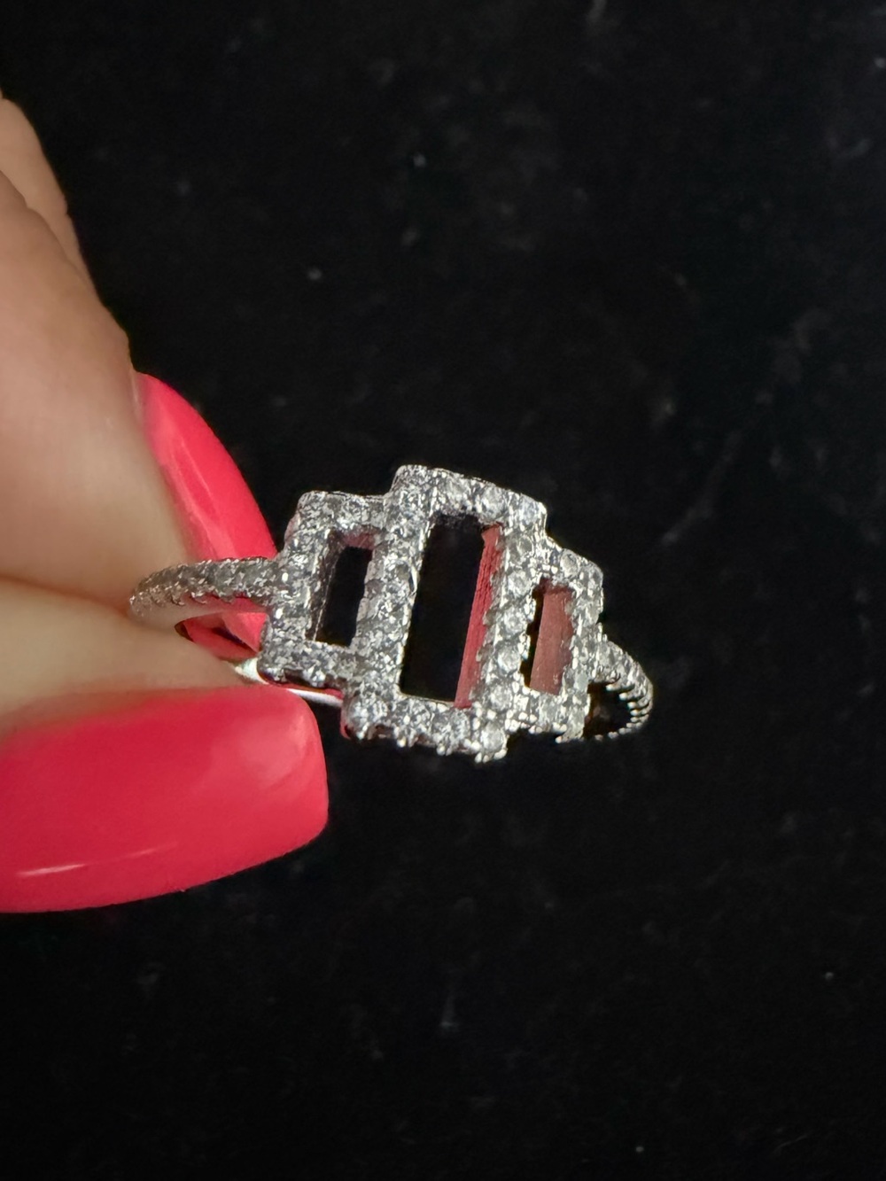 925 Sterling silver CZ ring